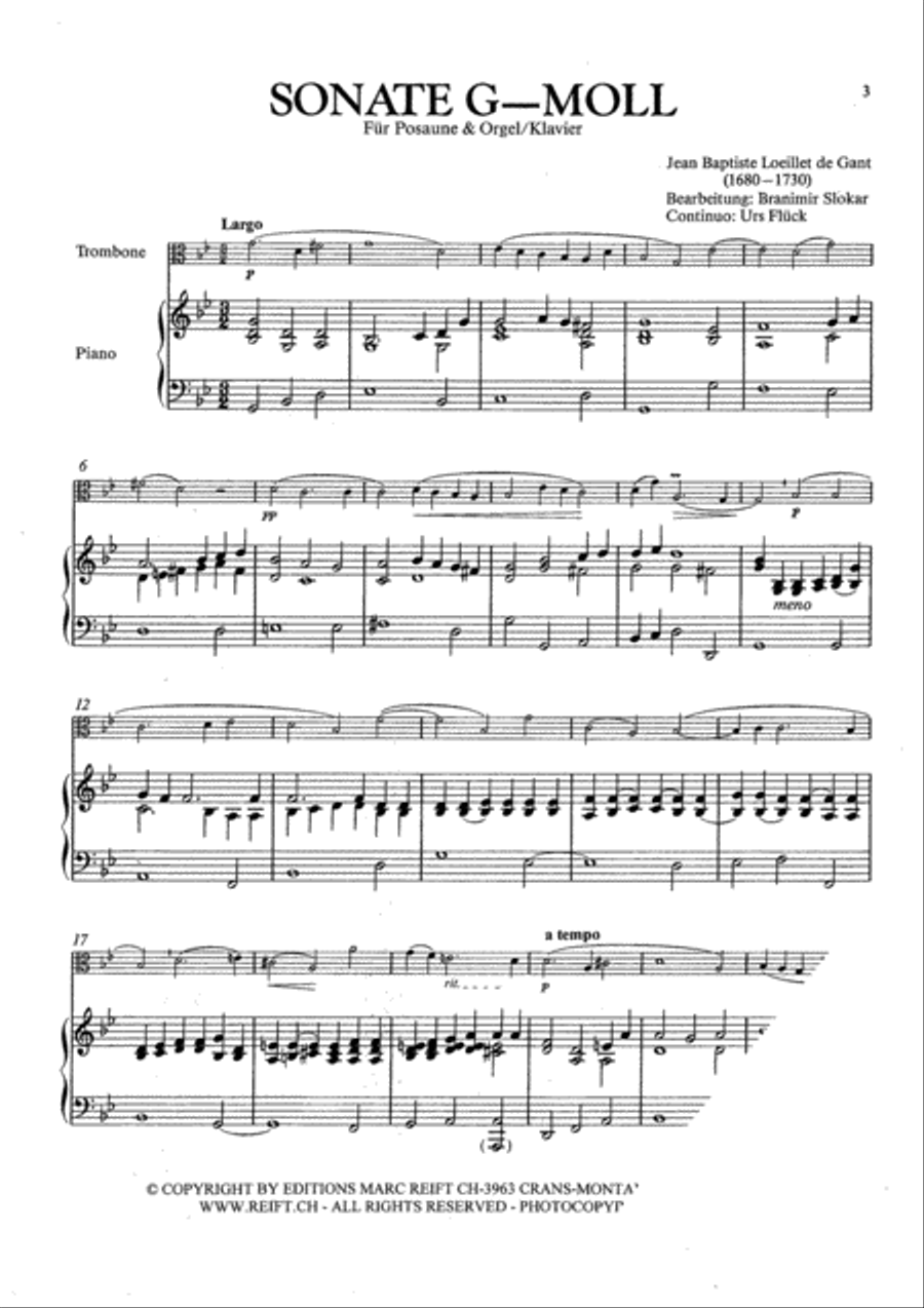 Sonate G Minor Organ scores gallery preview page 5