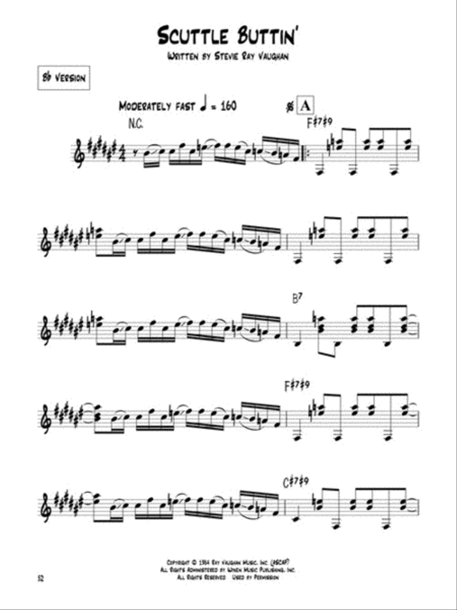 Stevie Ray Vaughan C Instrument scores gallery preview page 5