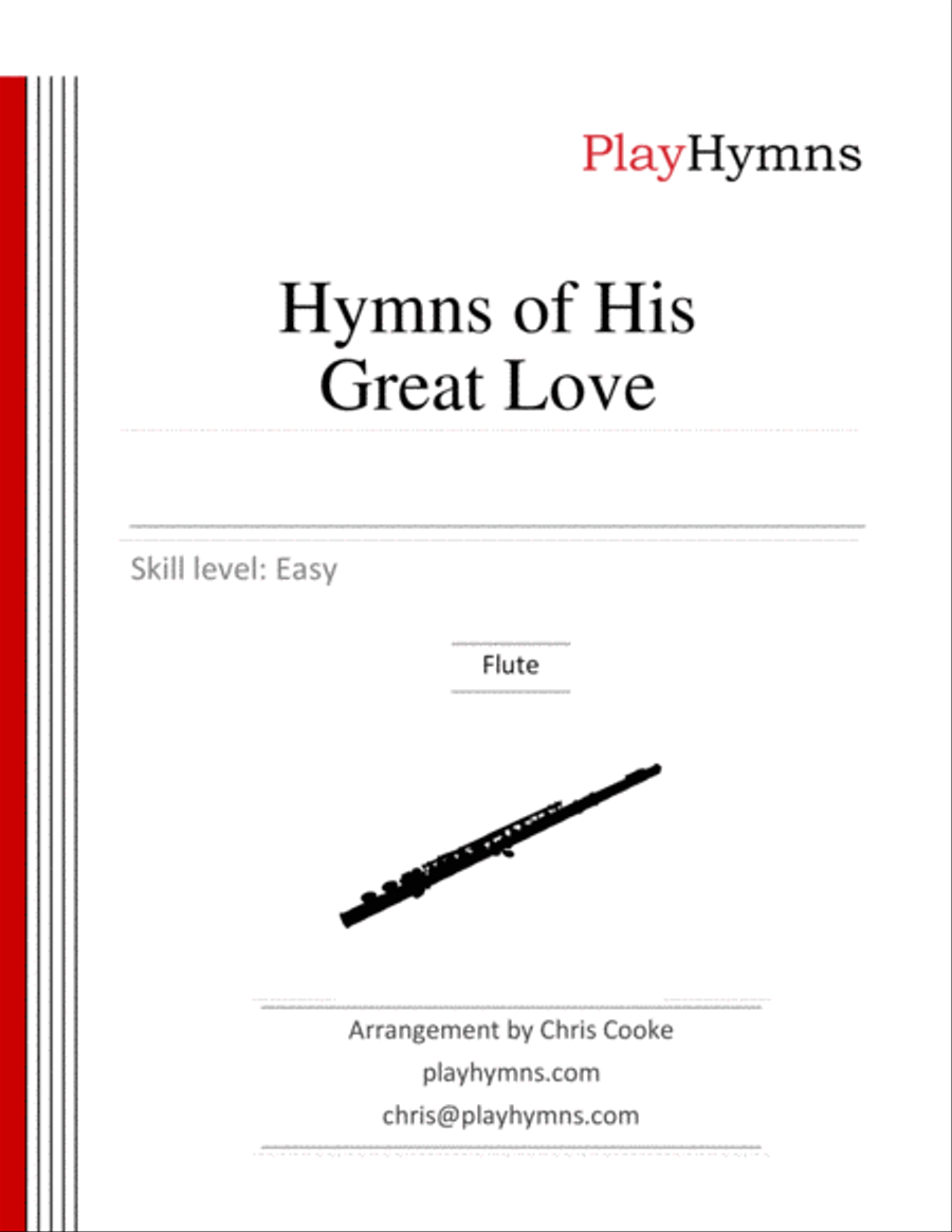 Hymns of His Great Love Flute Solo scores gallery preview page 1