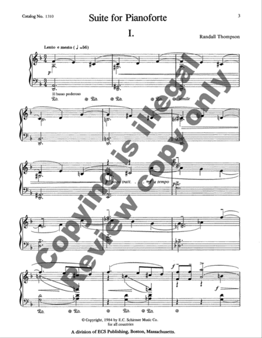 Suite for Piano Piano Solo scores gallery preview page 3