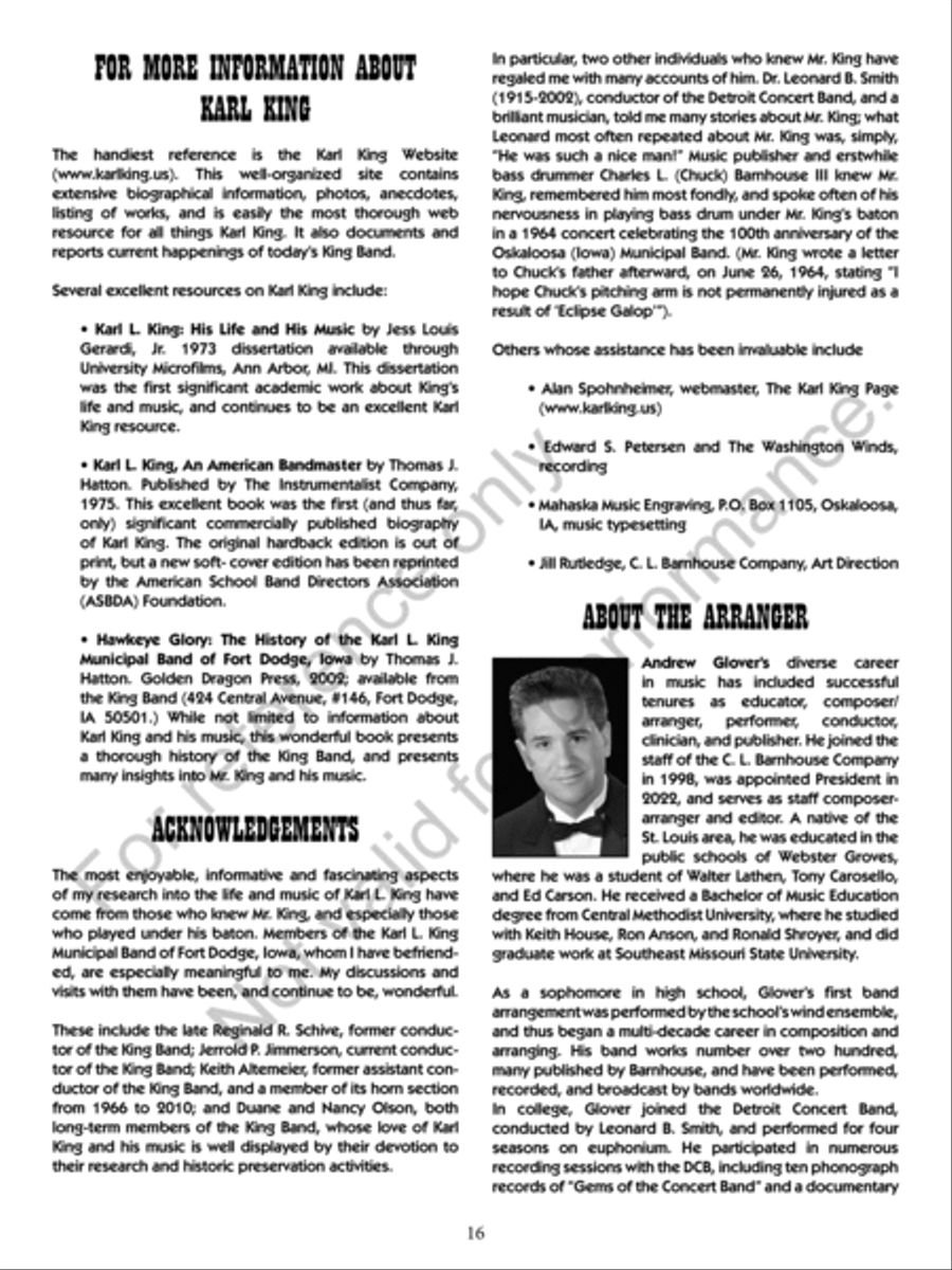 Auld Lang Syne Concert Band scores gallery preview page 17
