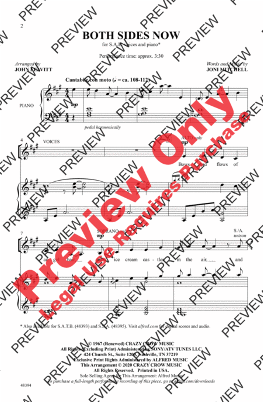 Both Sides Now 3-Part scores gallery preview page 2