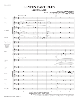 Lenten Canticles (A Passion Cantata) - Full Score
