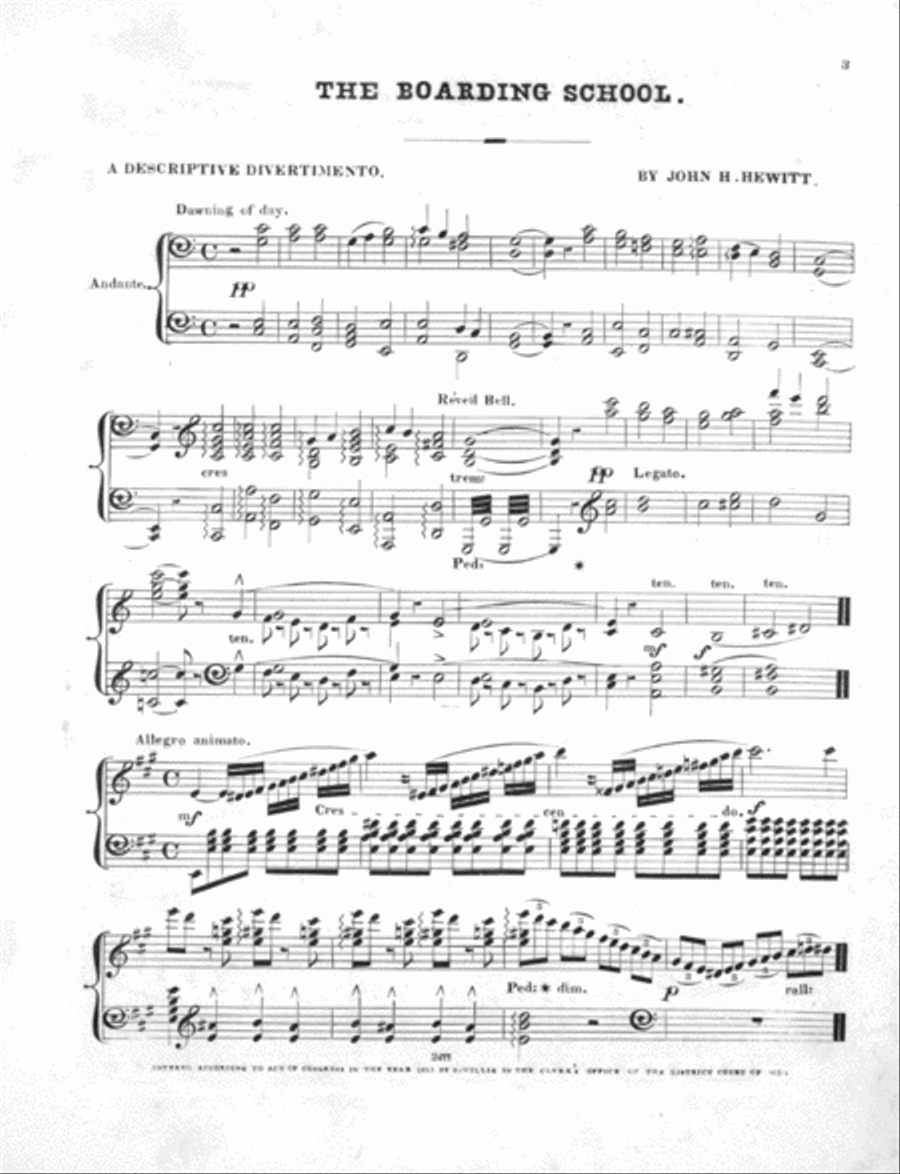 The Boarding School; A Descriptive Divertiment Piano Solo scores gallery preview page 2