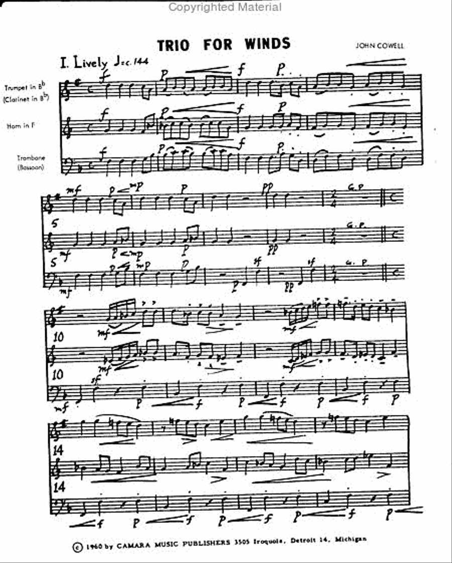 Trio for Winds Brass Trio scores gallery preview page 2