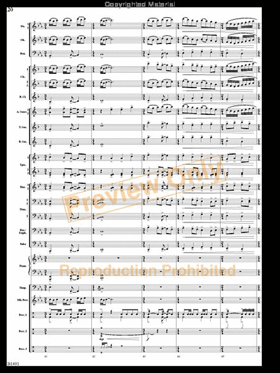 Nevermore Concert Band scores gallery preview page 19