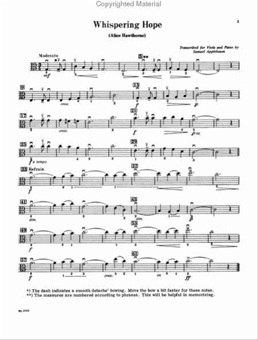 20 Progressive Solos for String Instruments - Viola Viola Solo scores gallery preview page 3