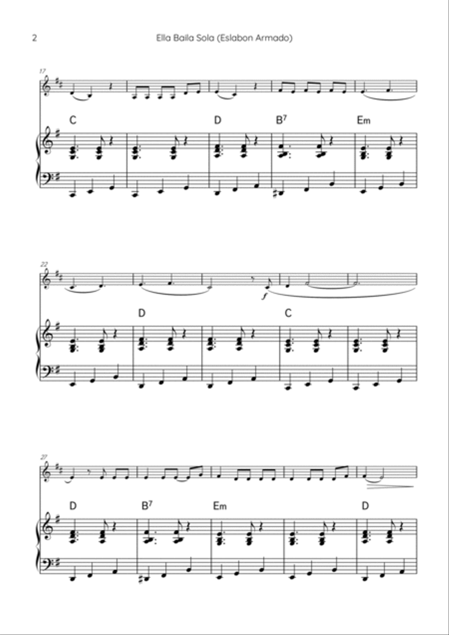 Ella Baila Sola Horn scores gallery preview page 2