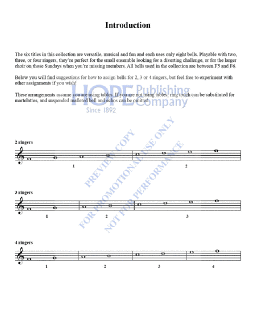 Small-ER But Mighty, Vol. 6, Settings for 8 Bells with Piano for Christmas Handbell Choir scores gallery preview page 3