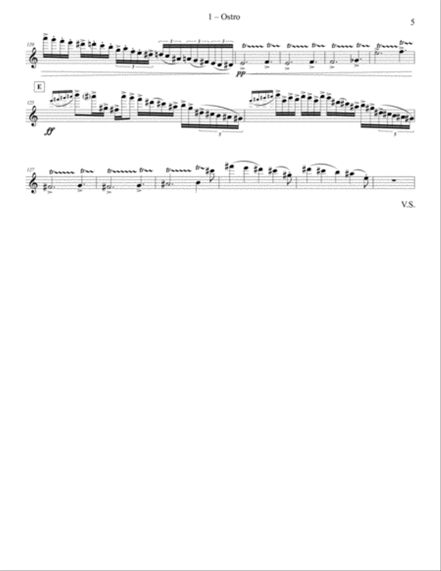 Tempest-Concerto for Flute and Orchestra (Piano Reduction) Flute Solo scores gallery preview page 5