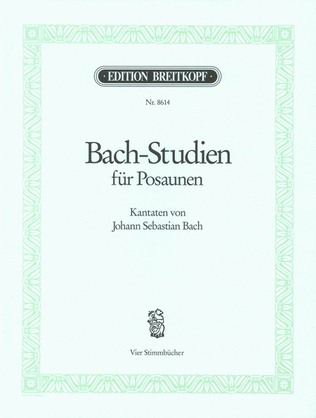 Book cover for Bach Studies for Trombones