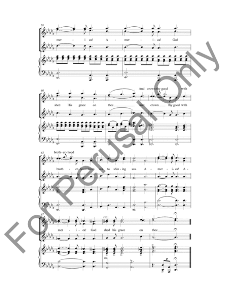 America the Beautiful (Choral Score) SSA scores gallery preview page 7