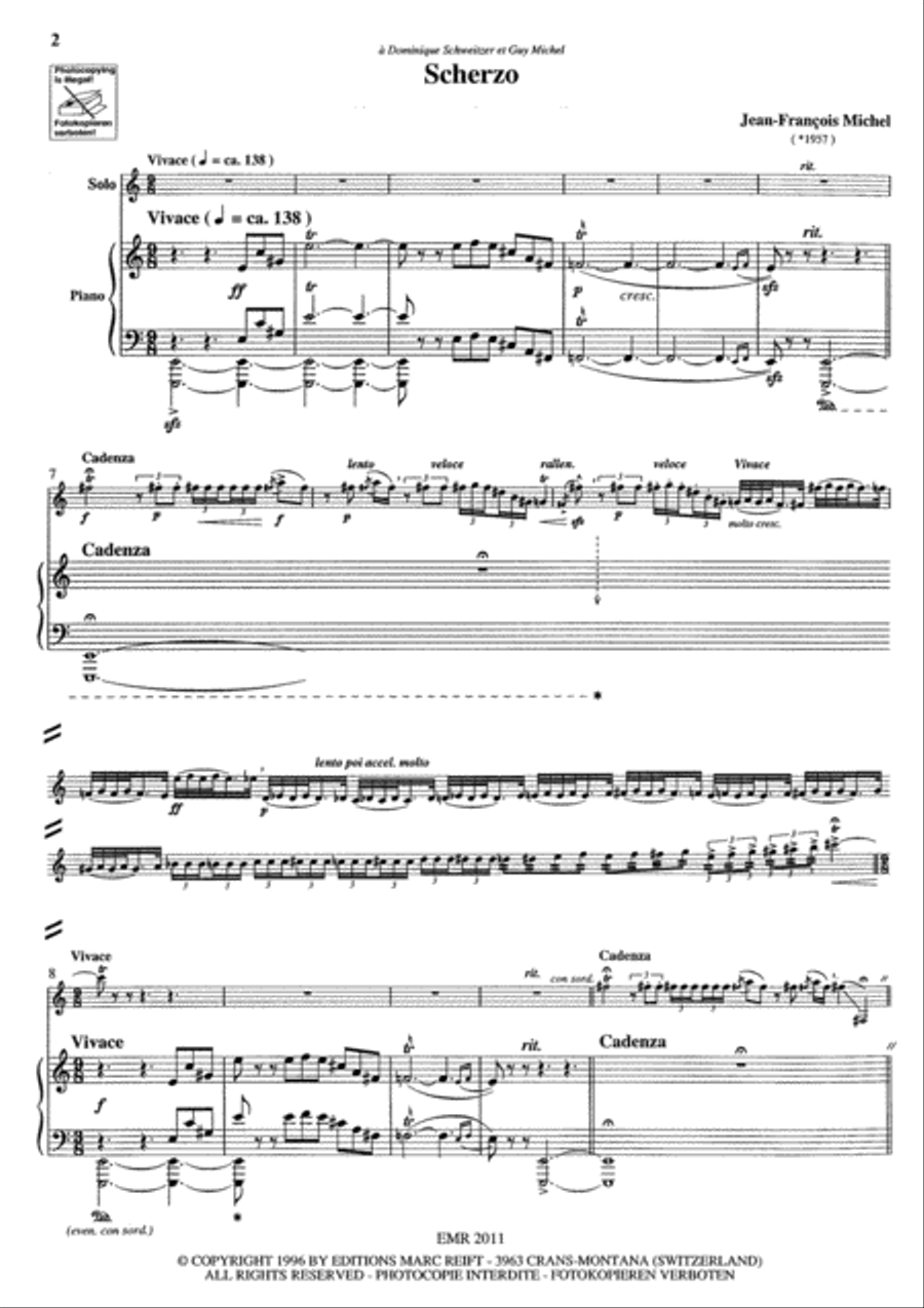 Scherzo Euphonium scores gallery preview page 3