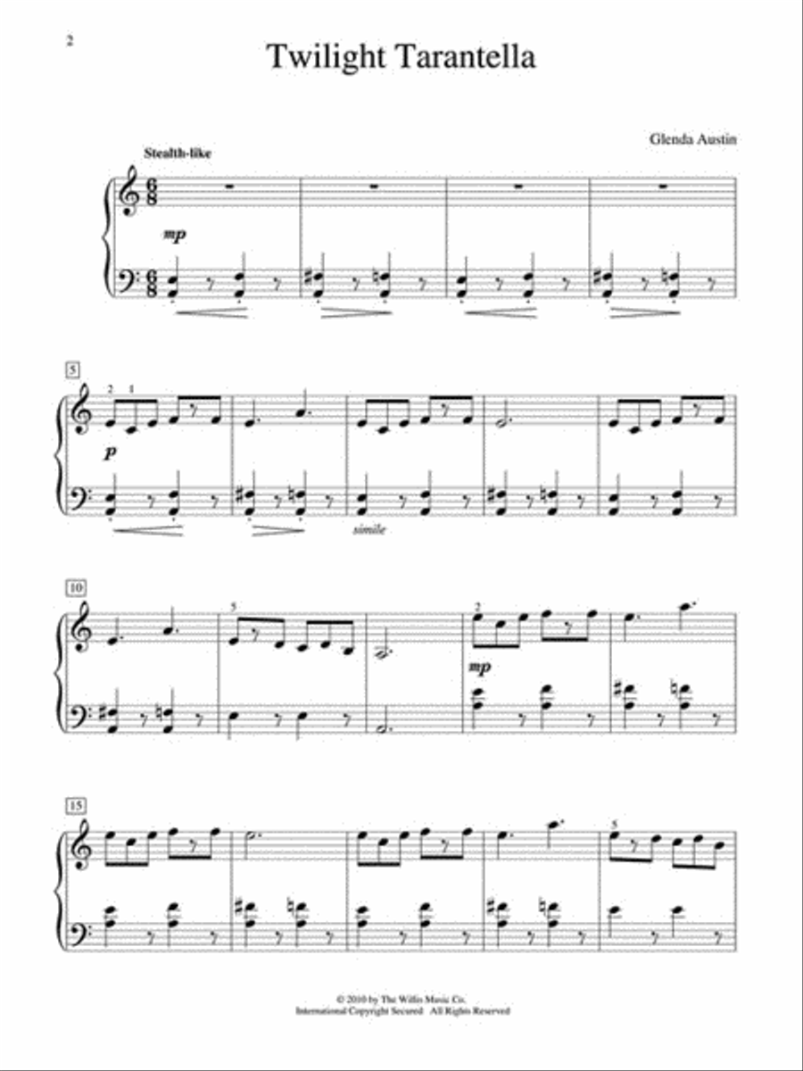 Twilight Tarantella Piano scores gallery preview page 2