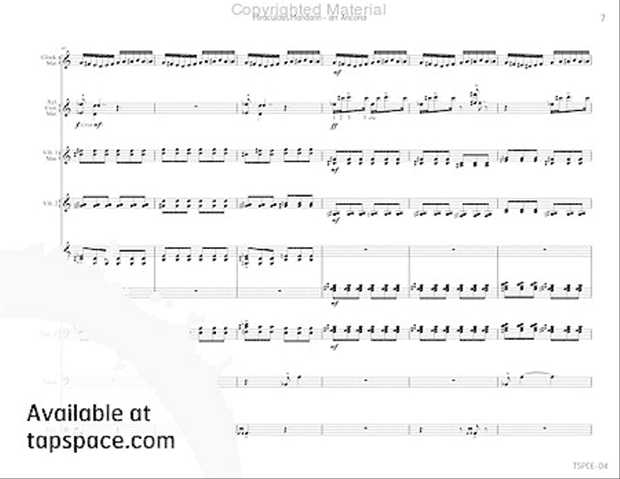 Miraculous Mandarin, The Percussion Ensemble scores gallery preview page 10