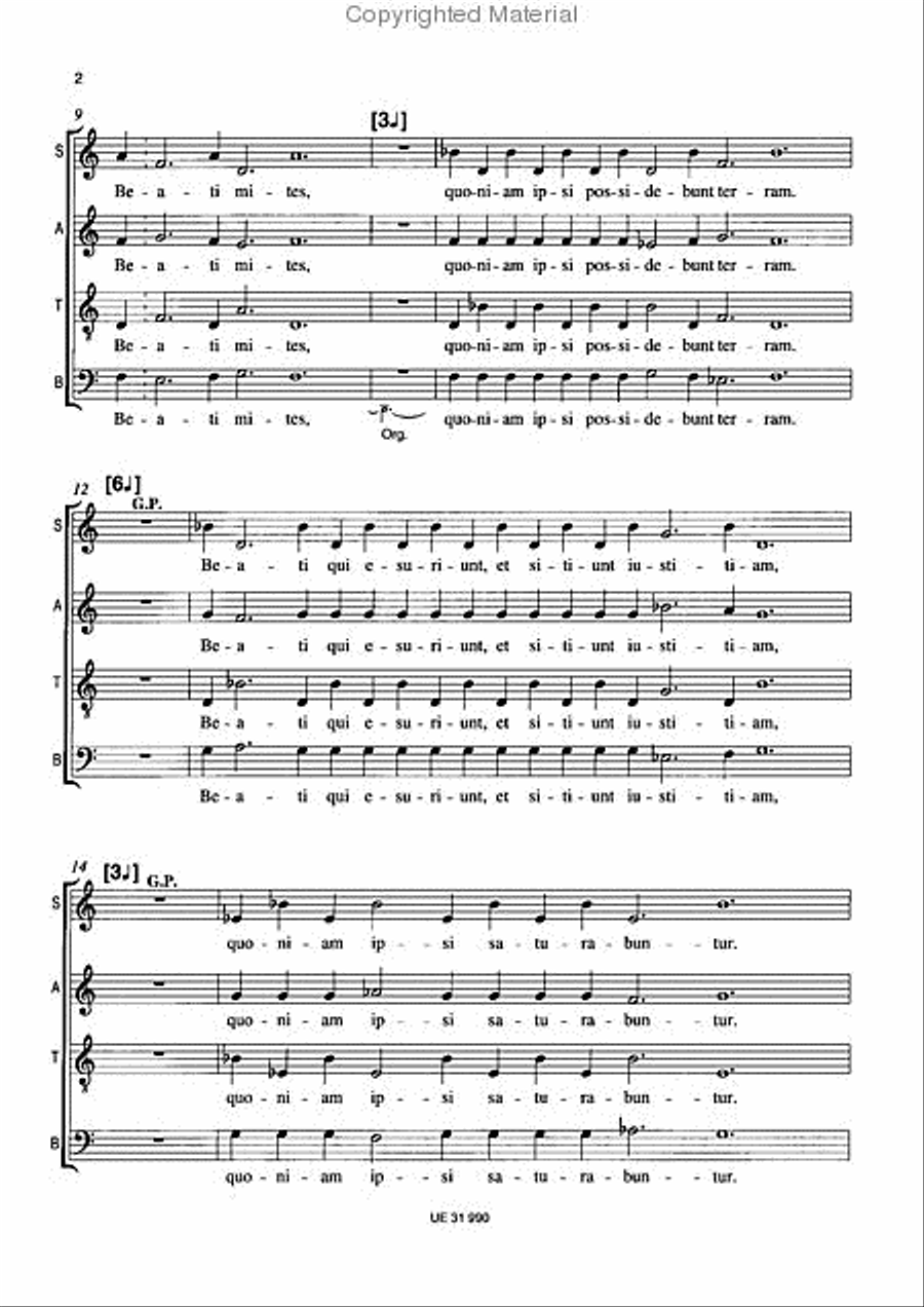 Beatitudines 4-Part scores gallery preview page 3
