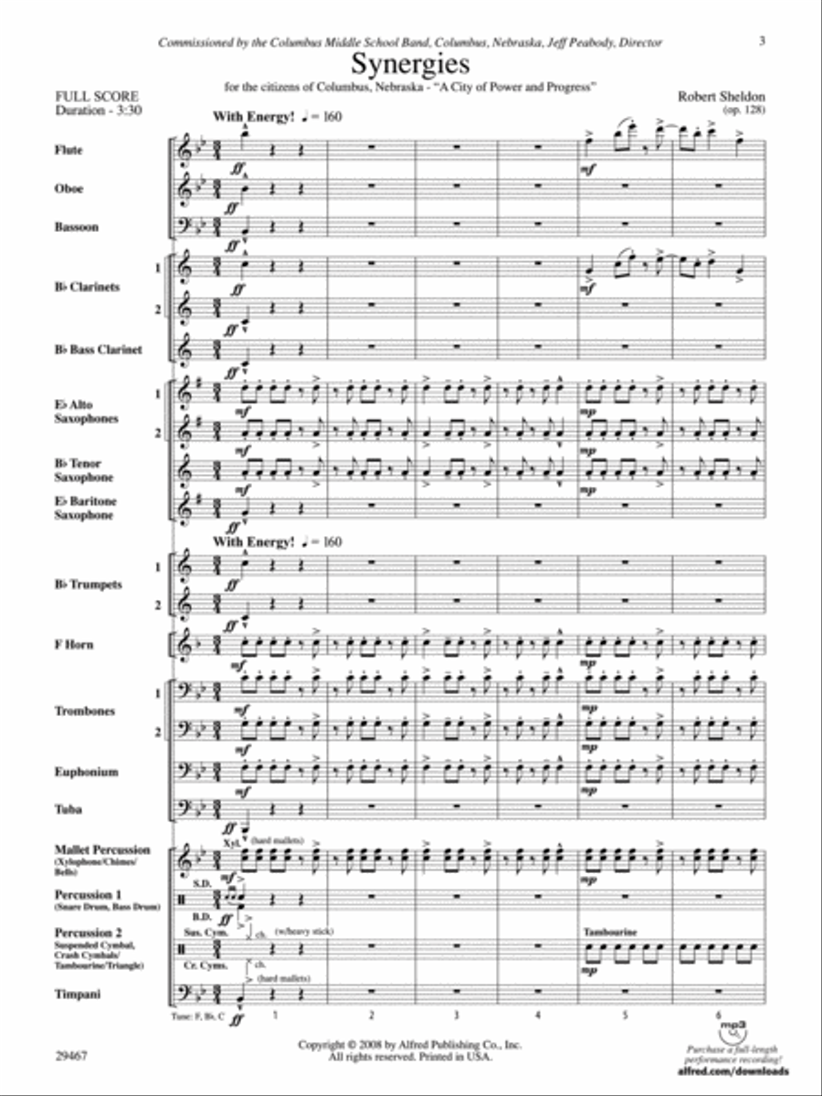 Synergies Synergies Concert Band scores gallery preview page 2