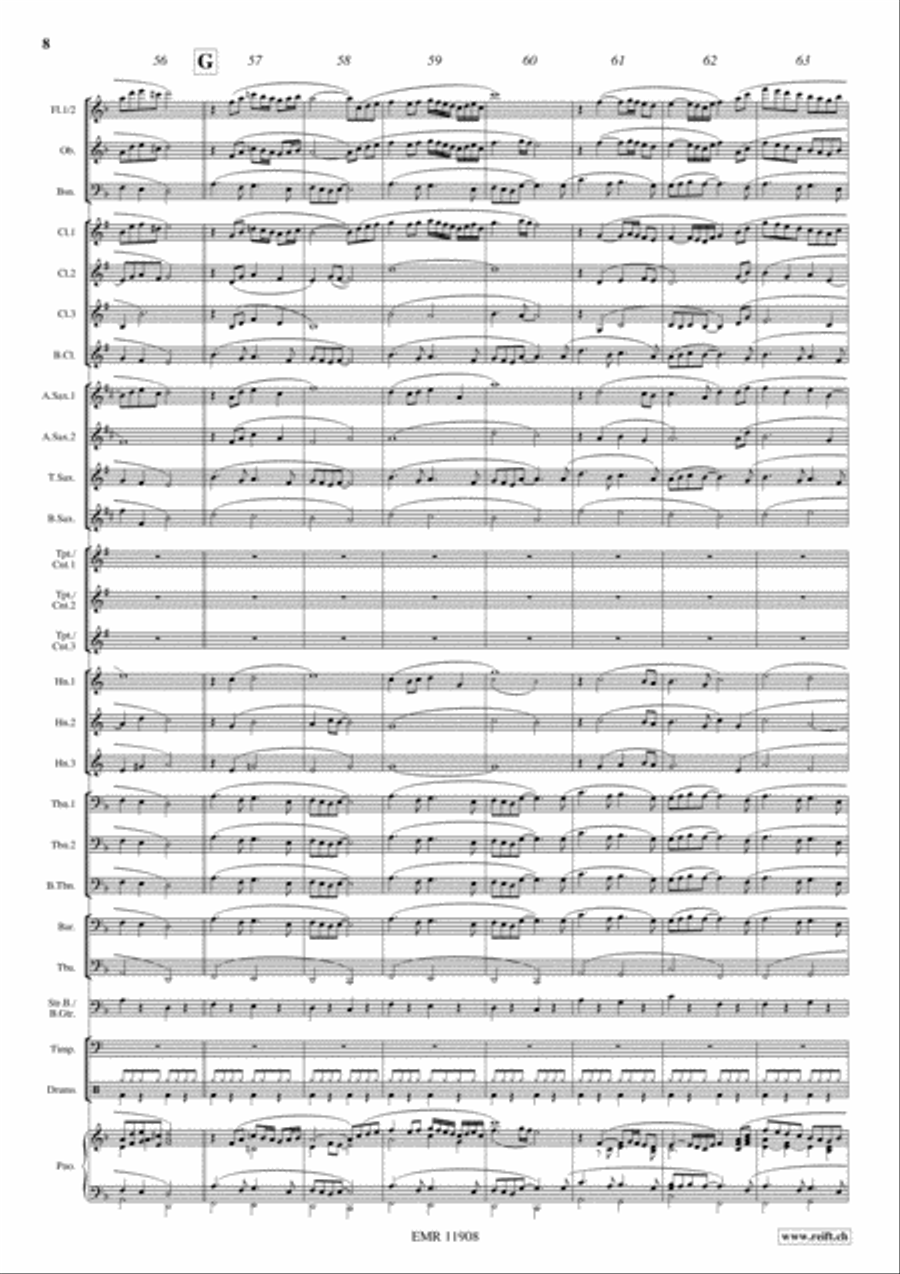 Here's To You Here's To You Concert Band scores gallery preview page 9