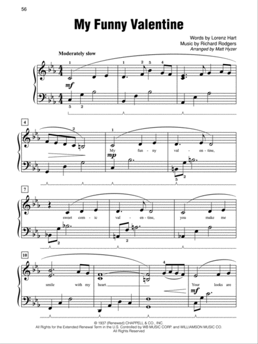 Simply Rodgers and Hart Easy Piano scores gallery preview page 3