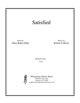 Book cover for Satisfied medium voice