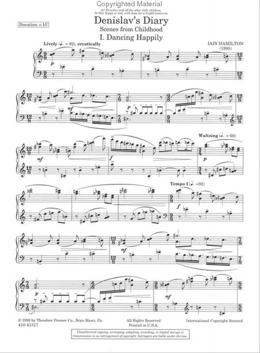 Denislav's Diary Chamber Music scores gallery preview page 2
