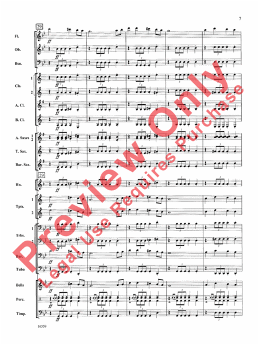 March Slav Concert Band scores gallery preview page 8