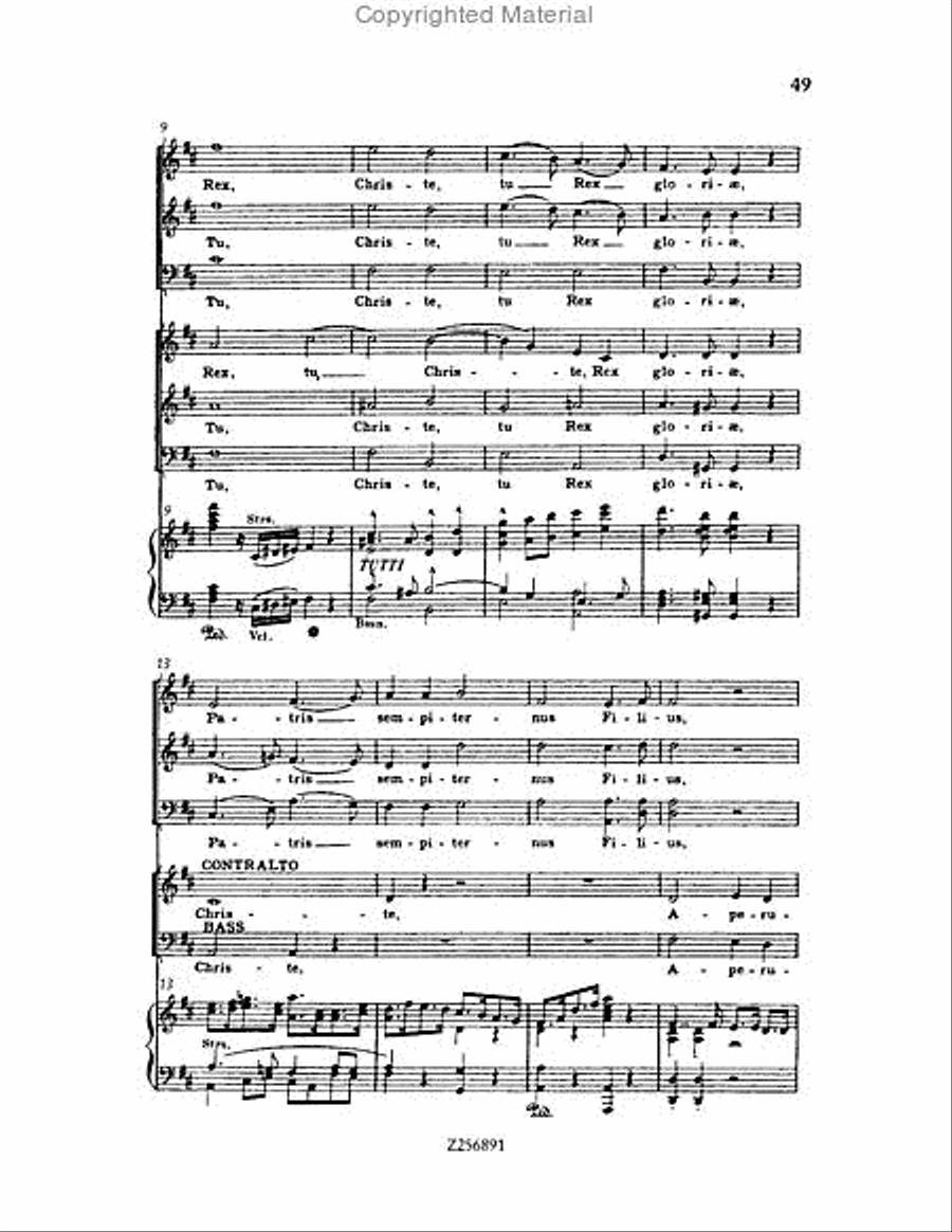 Te Deum, H 118 Choir scores gallery preview page 49
