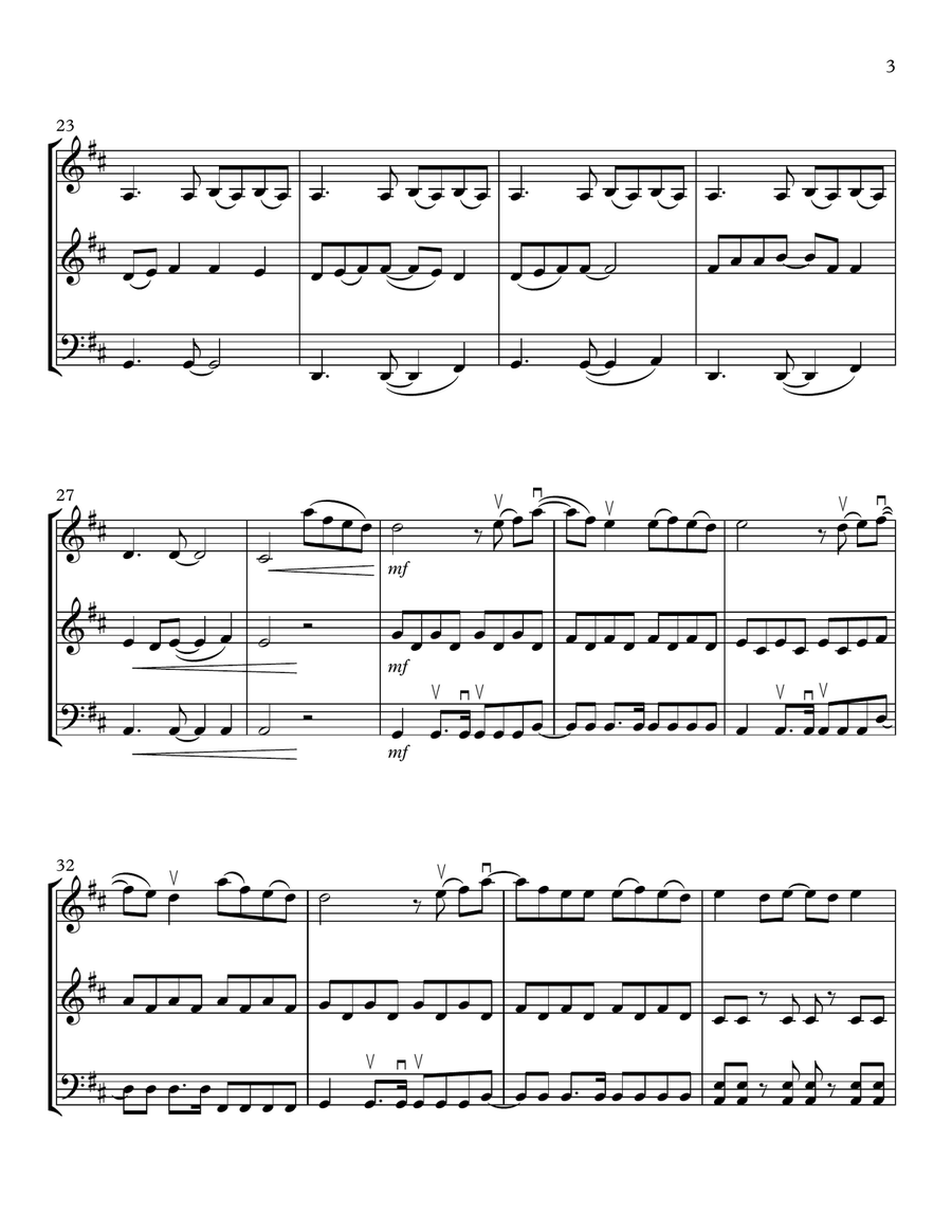 The Day We Fell In Love String Trio scores gallery preview page 3