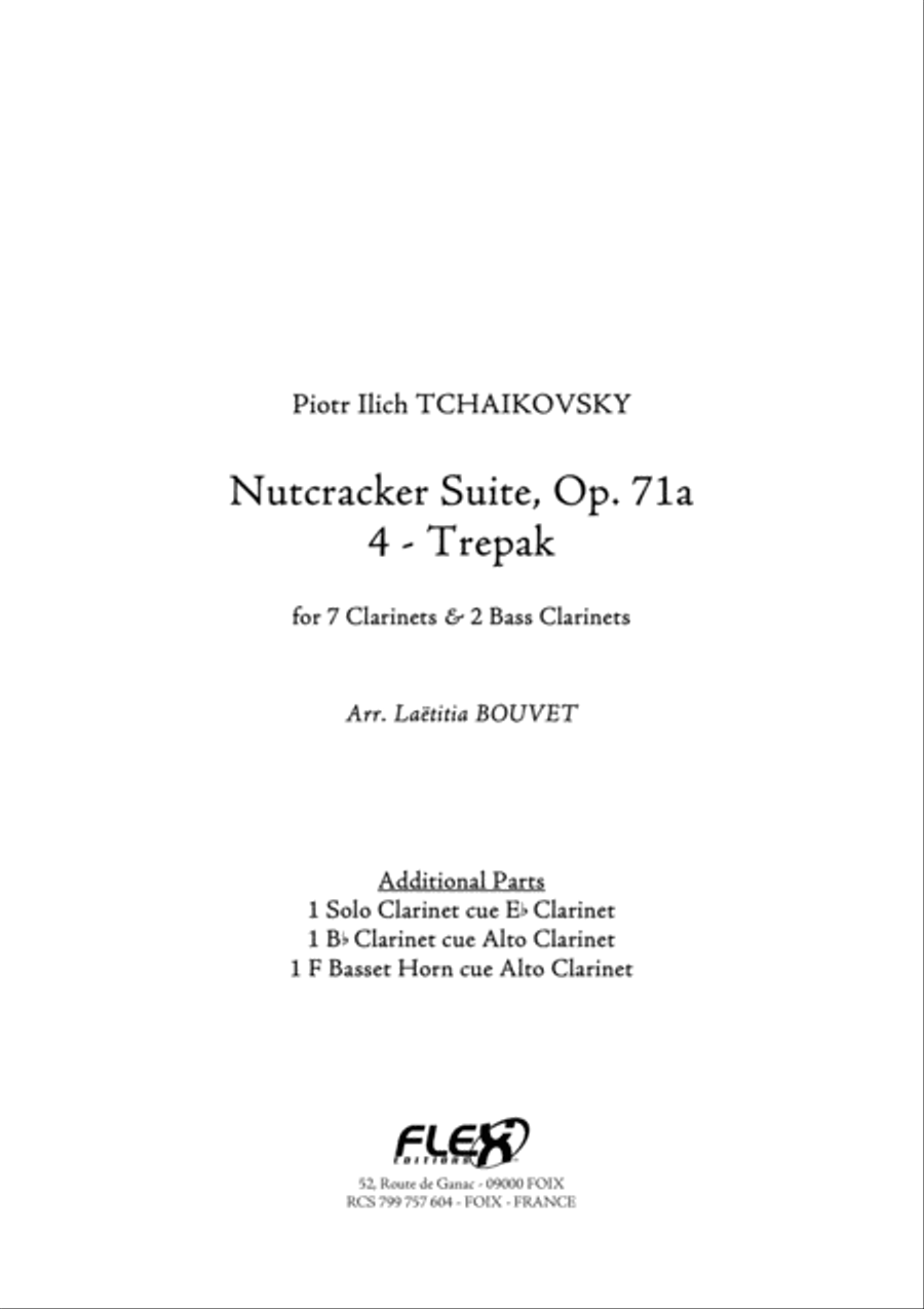 Nutcracker Suite - 4 Clarinet scores gallery preview page 1