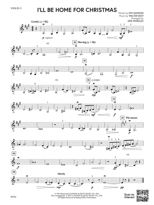 I'll Be Home for Christmas: 3rd Violin (Viola [TC])