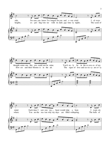 YOU'VE COME INTO MY WORLD Soprano Voice - Digital Sheet Music