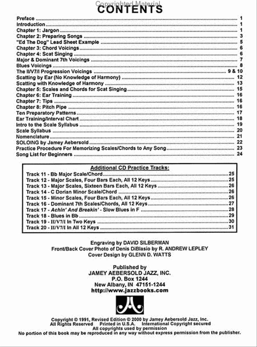 Guide For Jazz And Scat Vocalists - A Survival Manual Voice scores gallery preview page 2