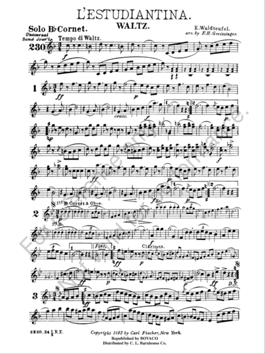 L'Estudiantina Concert Band scores gallery preview page 3