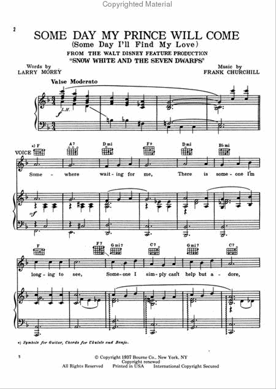 Someday My Prince Will Come Voice scores gallery preview page 2