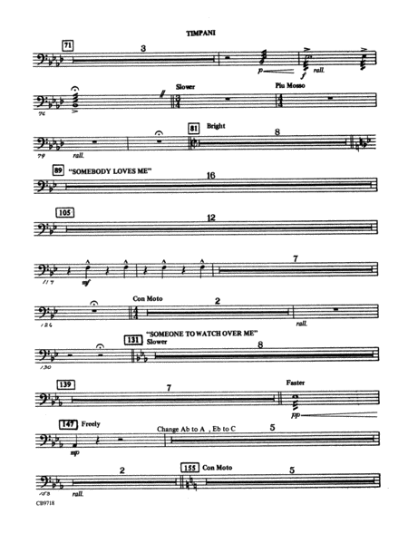 Gershwin! (Medley): Timpani