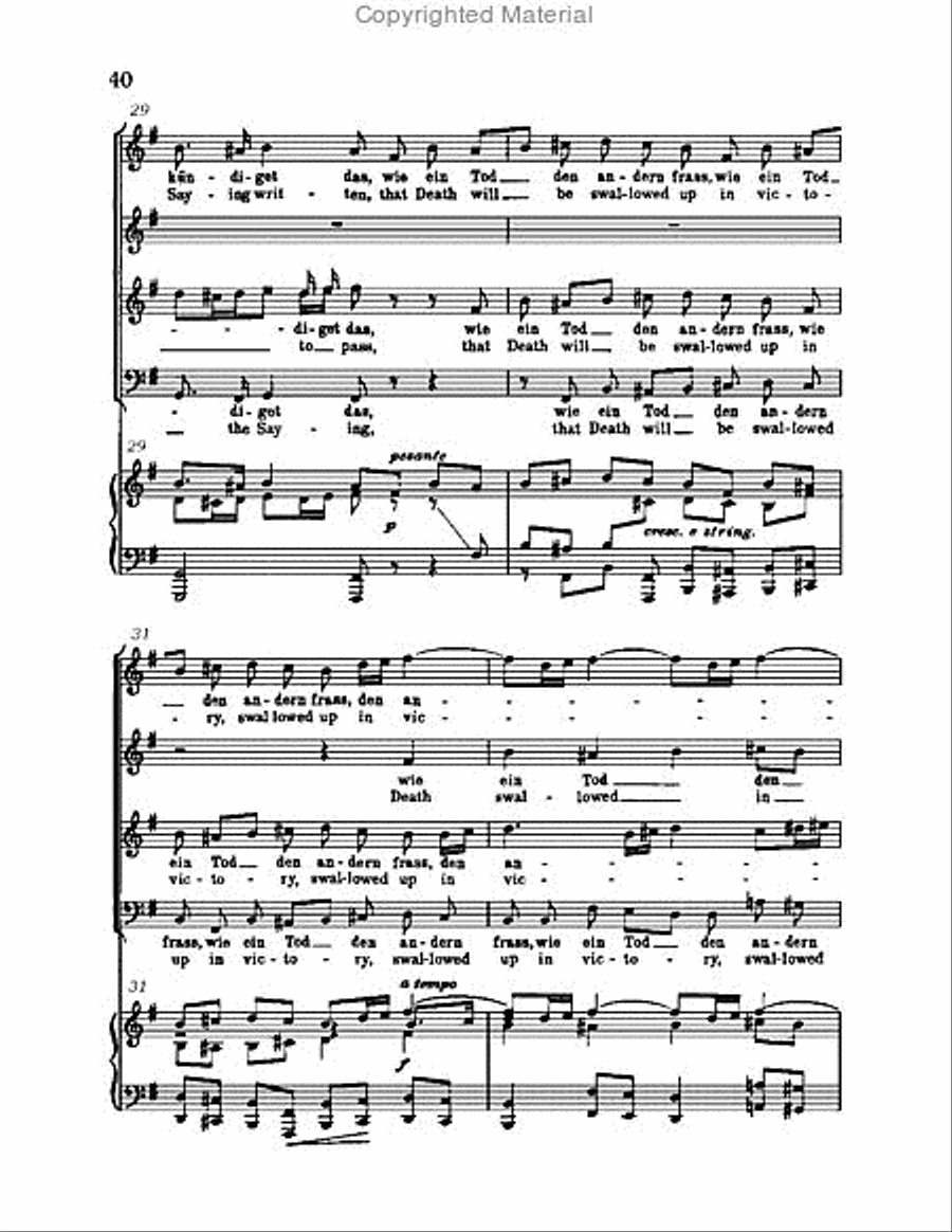 Christ lag in Todsbanden, BWV 4 Choir scores gallery preview page 40
