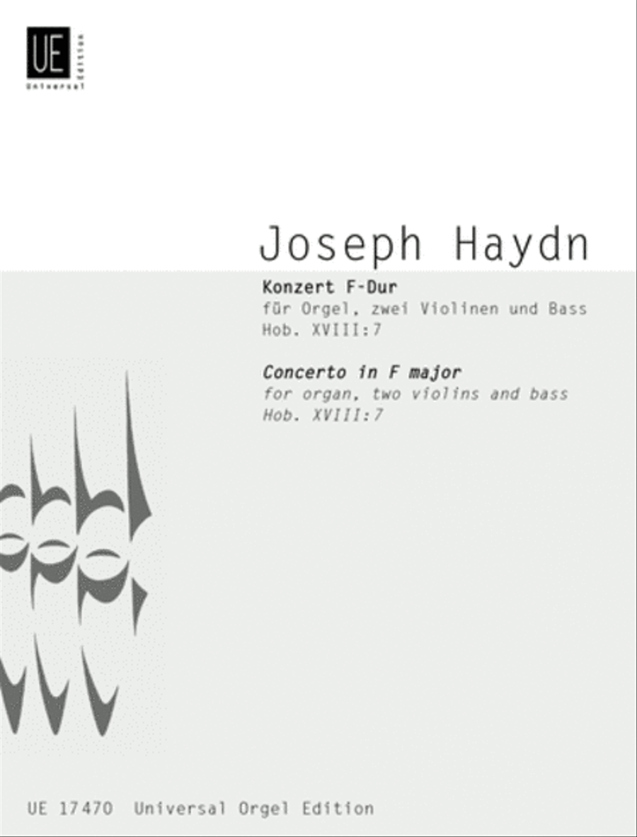 Book cover for Organ Concerto, F Maj