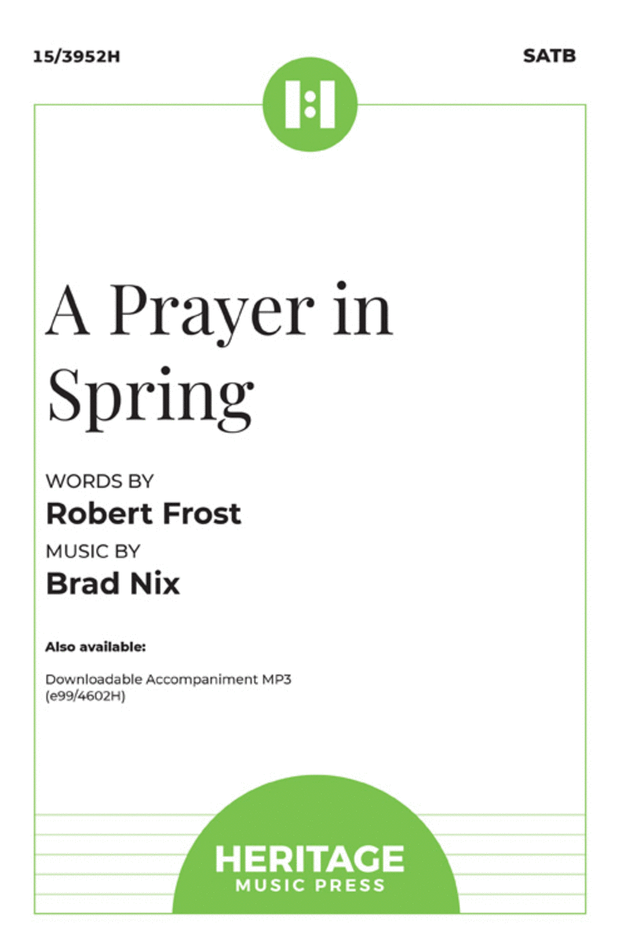 A Prayer in Spring A Prayer in Spring 4-Part scores gallery preview page 1