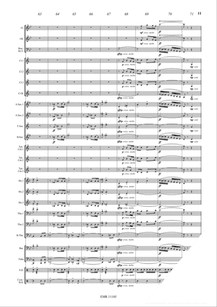 Liberte En Fete Concert Band scores gallery preview page 12