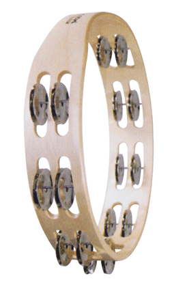 Double Row Wooden Tambourine