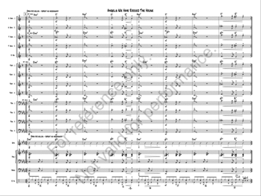 Angels We Have Rocked The House Jazz Ensemble scores gallery preview page 9