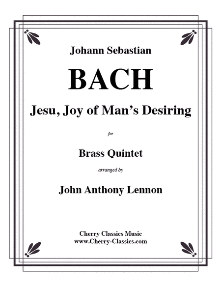Jesu Joy of Man's Desiring for Brass Quintet