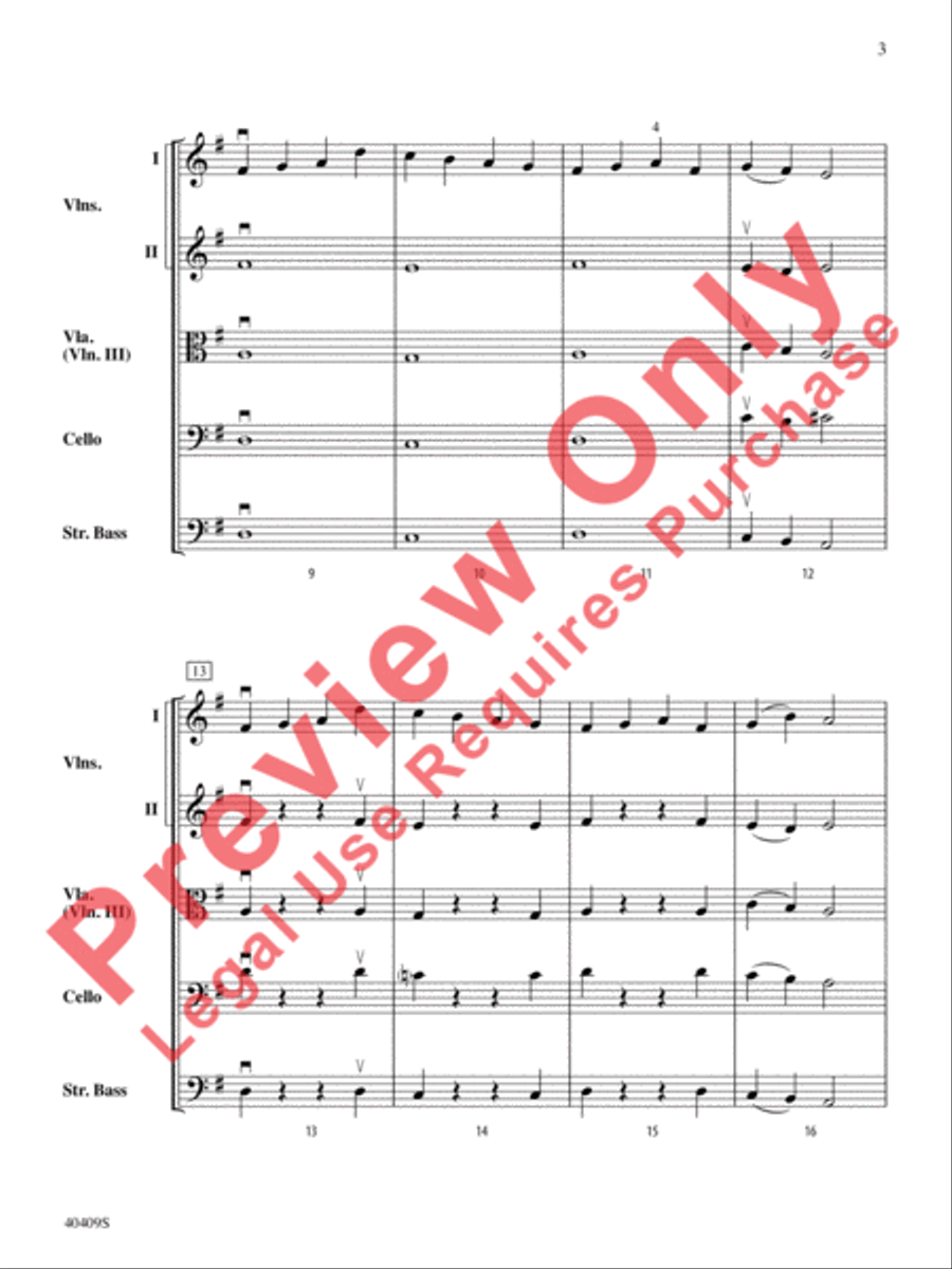 Planets in Motion String Orchestra scores gallery preview page 4