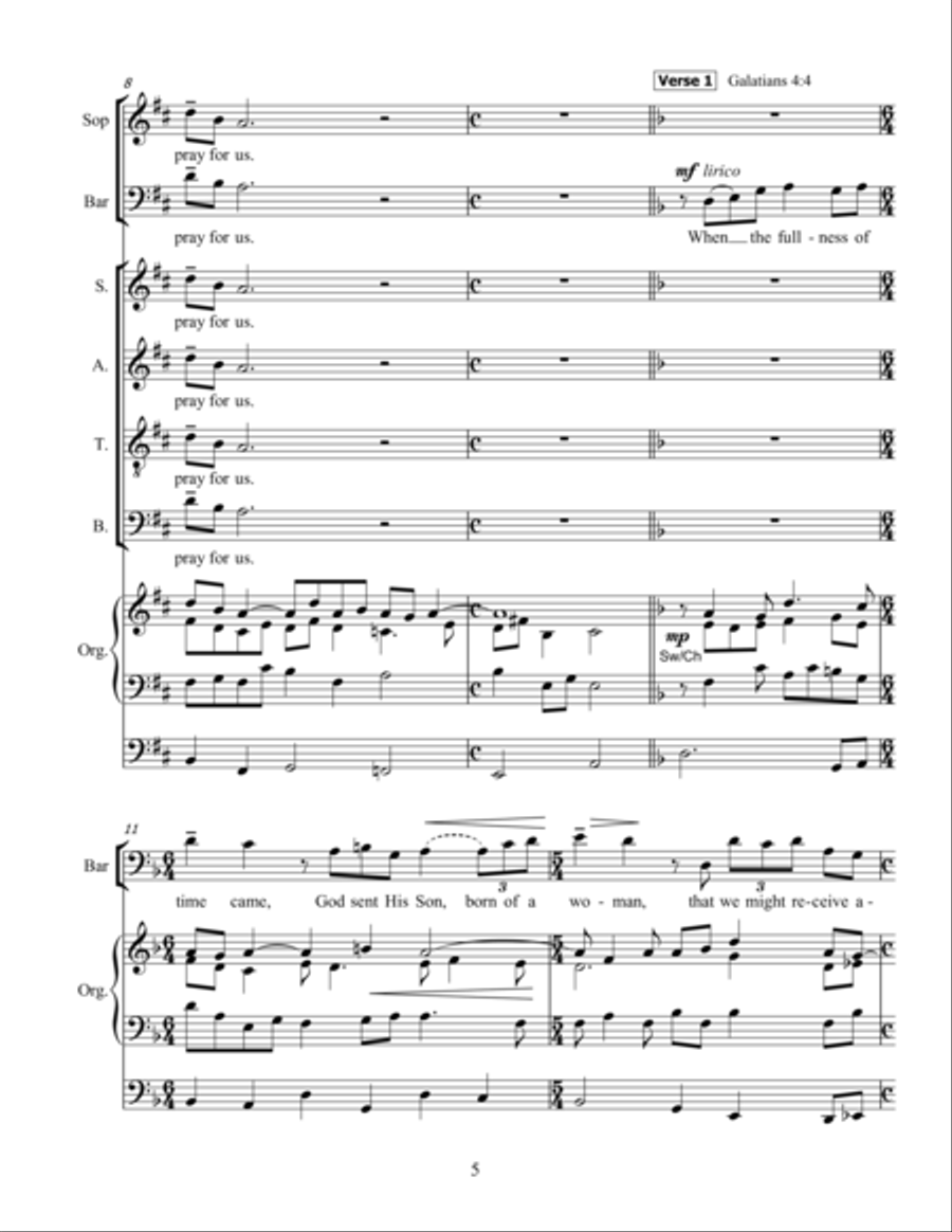 A Marian Tripych 4-Part scores gallery preview page 5