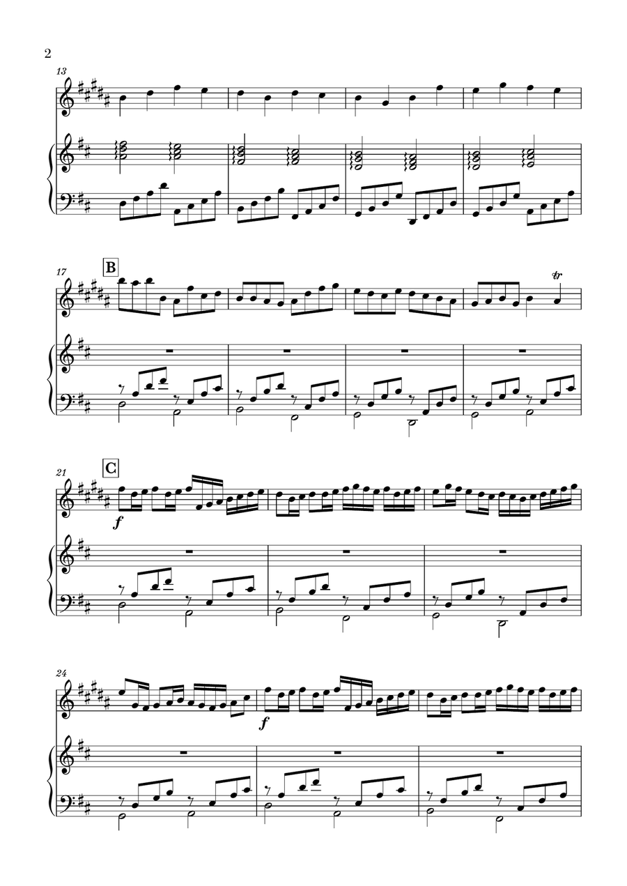 Canon in D for Alto Sax and Piano Canon in D for Alto Sax and Piano Small Ensemble scores gallery preview page 2