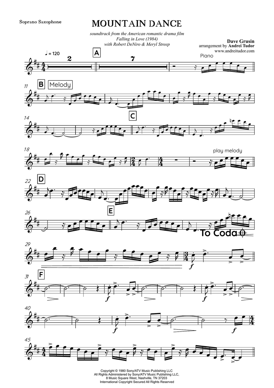 Mountain Dance Small Ensemble scores gallery preview page 1