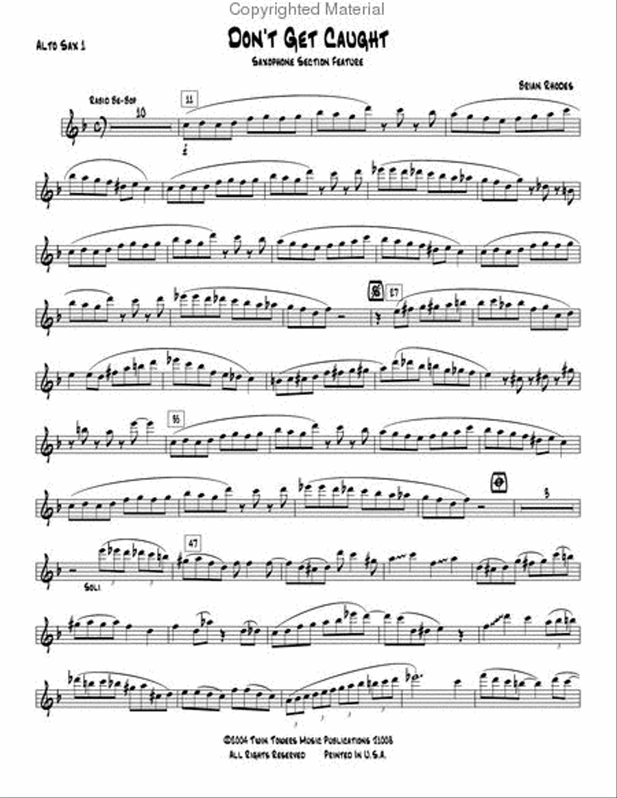 Don't Get Caught Jazz Ensemble scores gallery preview page 2