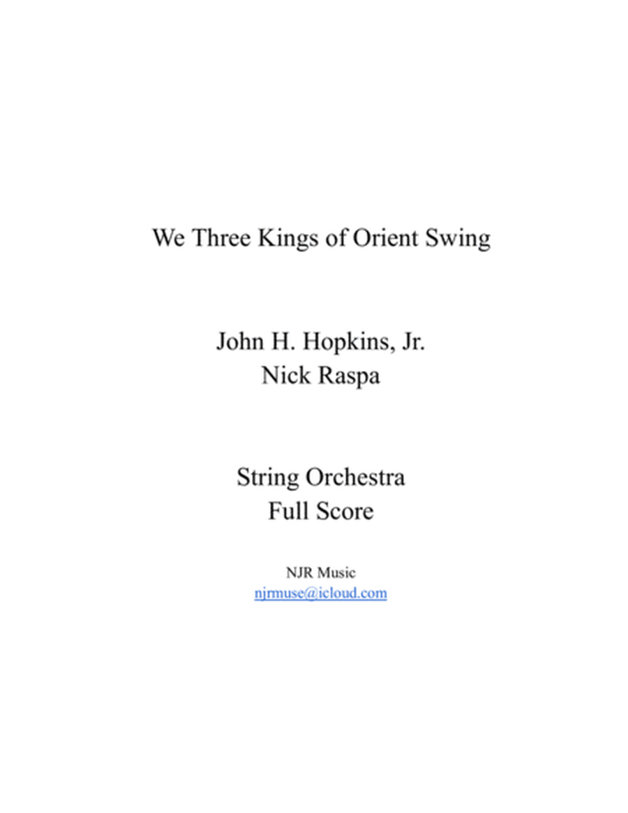 We Three Kings of Orient Swing (string orchestra) Complete set image number null
