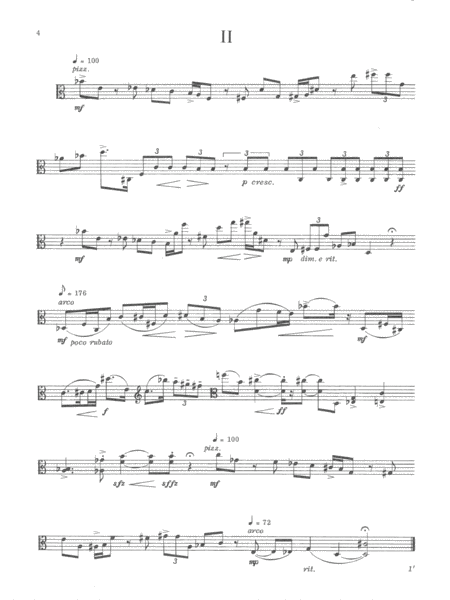 [Van de Vate] Six Etudes for Solo Viola