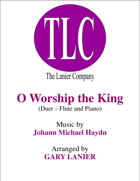 O WORSHIP THE KING (Duet – Flute and Piano/Score and Parts) image number null